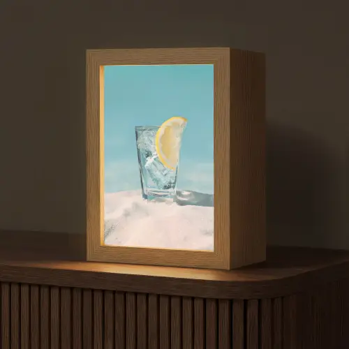 Glas - ijsblokjes - Citroen Light Box met kabel (Tafellamp) klein -z3d_website