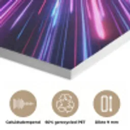 Lichtsnelheid - Ruimte - Roze - Paars PET vilt klein -closeup_NL