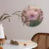 Bloemen - Paars - Wazig Akoestische PET Vilt - Rond klein -sfeer3