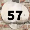 Geschilderd - Traditioneel Naambord Organisch middel -sfeer10