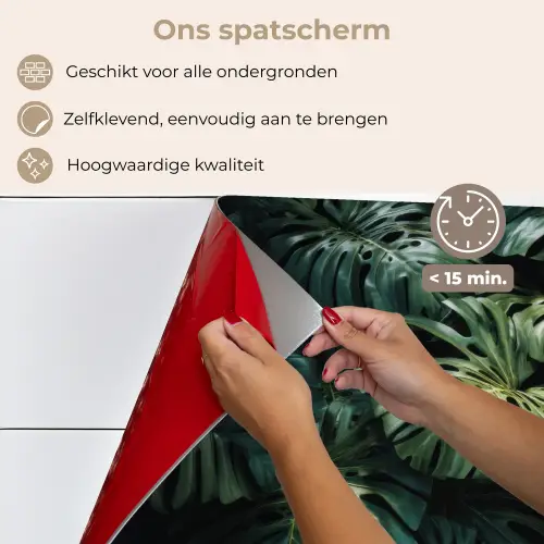 Plant - Monstera - Lichtinval keuken achterwand spatscherm klein -spatscherm_NL