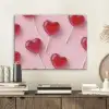 Lollies - Hartjes - Roze PET vilt klein -sfeer1