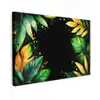 Bladeren - Groen - Geel - Verf - Jungle Tuinposter op houten frame 2 cm dik klein -3d