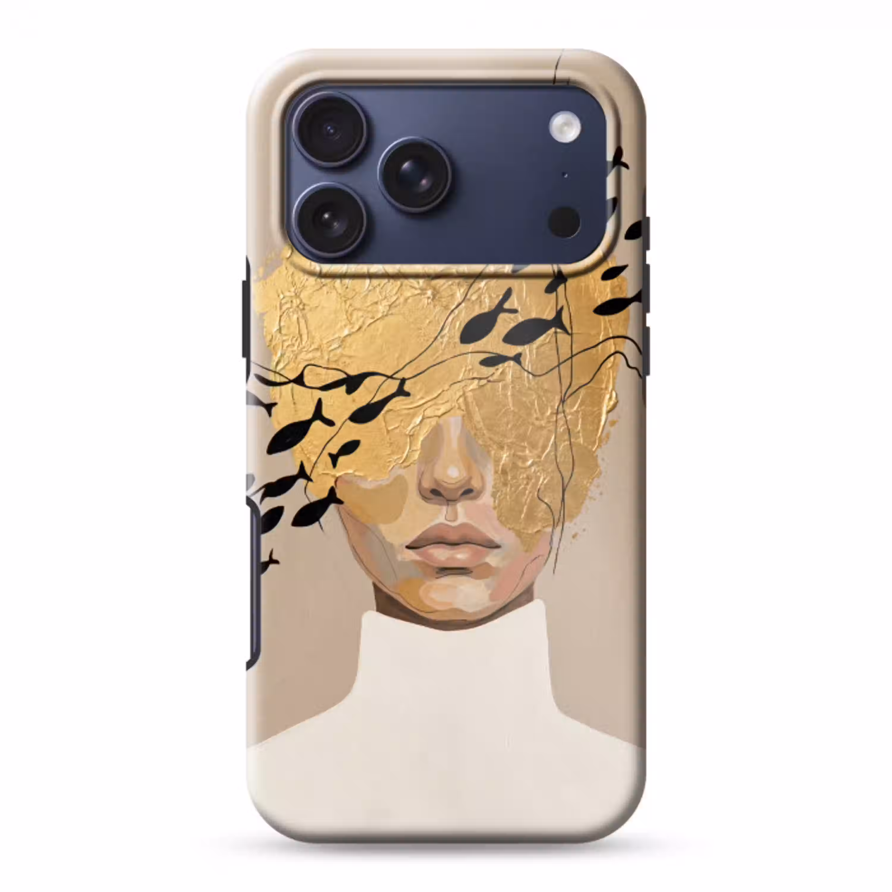 Modern - Vrouw - Goud Toughcase MagSafe Apple iPhone 17 Pro Max klein -3d
