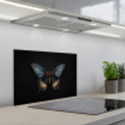 Vlinder - Metaalachtig - Geometrisch patroon keuken achterwand spatscherm klein -3d_schuin
