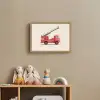 Illustratie - Brandweer - Rood - Minimalistisch Light Box met batterij (Wandlamp kind) middel -sfeer2_kind