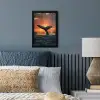 Walvis staart - Water - Zonsondergang fotolijst zwart zonder passe partout klein -sfeer3