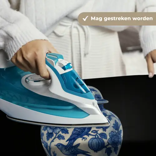 Pot - Delfts Blauw - Bloemen Wandkleed katoen klein -sfeer9