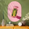 Augurken - Pot - Schaduw - Roze Wandcirkel Ovaal Glas middel -sfeer2