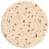 Terrazzo -  Patroon - Kleurrijk - Steen Wandcirkel plexiglas klein 852 -3d