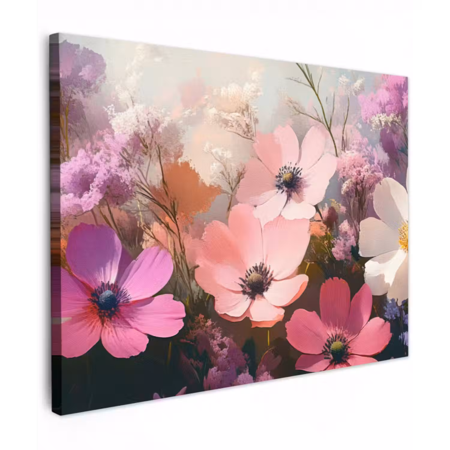 Leinwandbild - Blumen - Bunt - Blühend
