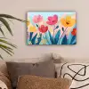 Illustratie - Bloemen - Kleurrijk canvas 2cm klein -sfeer1