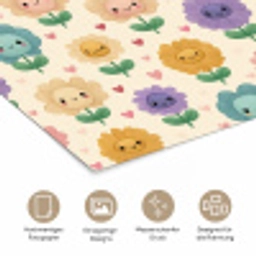 Bloemen - Hartjes - Kleurrijk poster papier klein 62 -tcloseup_DE