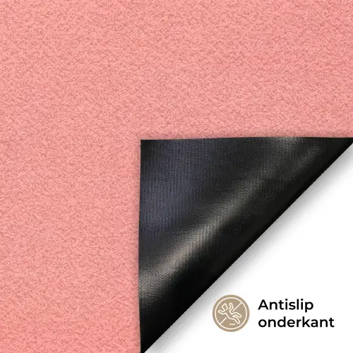 Illustratie - Bloemen - Rand - Roze Deurmat klein -antislip_NL