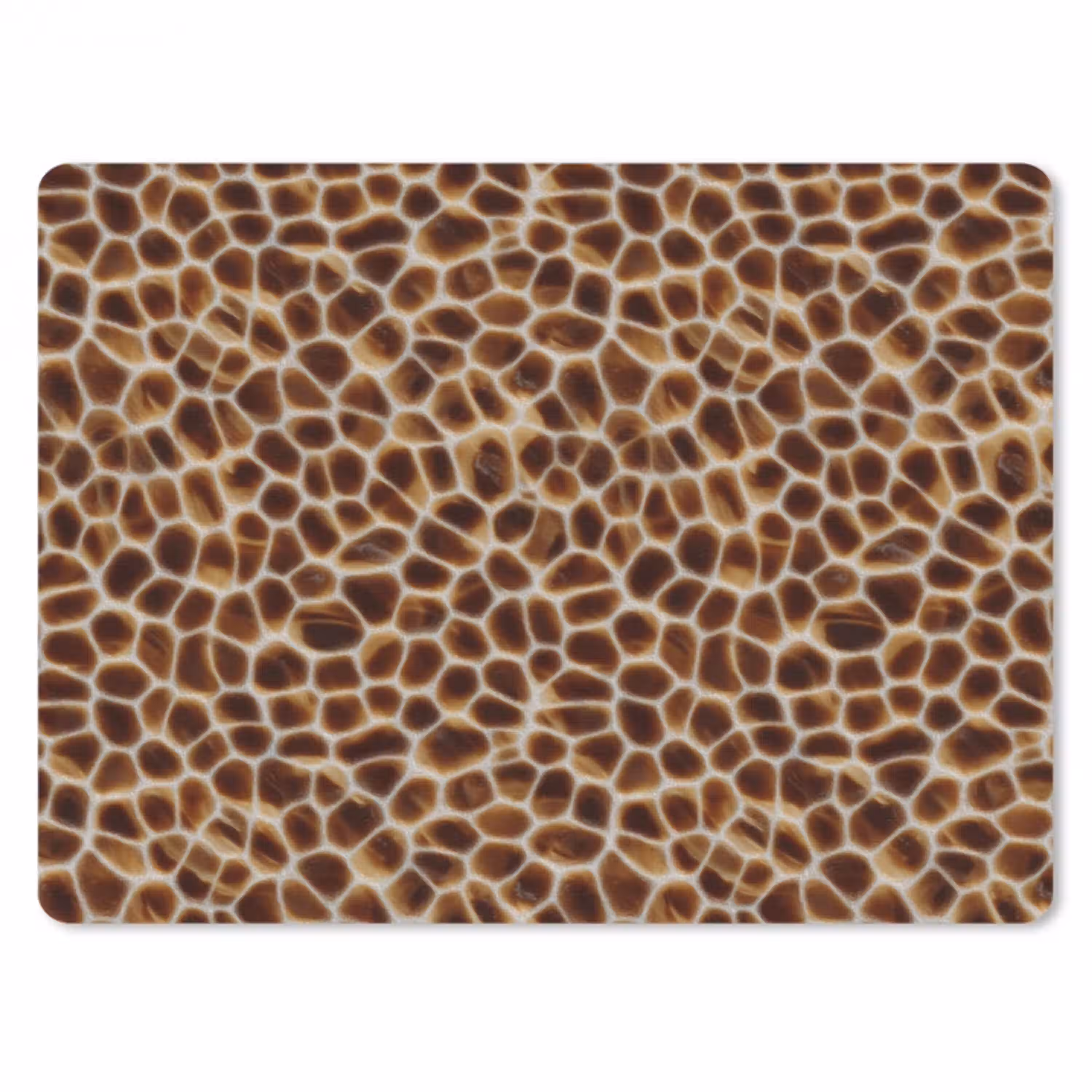 Schildpad - Patroon - Bruin muismat rubber klein 262 -3d