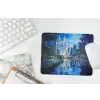 Stad Kuala Lumpur - Skyline - Wolkenkrabbers - Water muismat rubber klein -witbureau