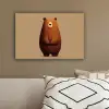 Beer - Minimalistisch - Bruin canvas 2cm klein -sfeer3