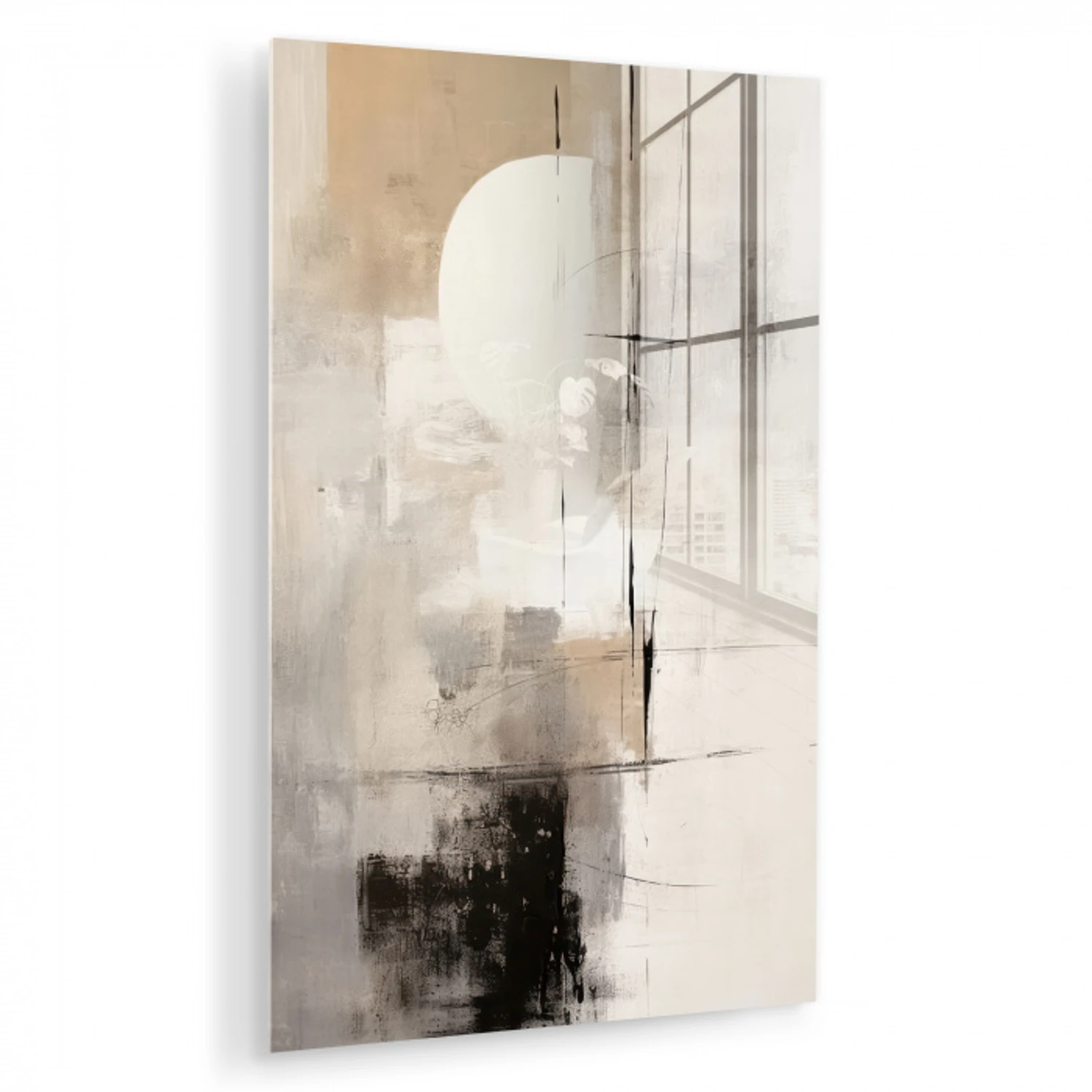 Abstract - Kunst - Grijs plexiglas 5mm klein -zzzproduct_nieuw