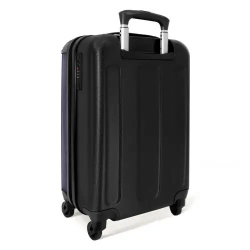 Donker grijspaarse tint NBS - Handbagage koffer - Kinderen Unisex middel -achterkant