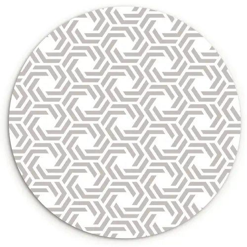 Grafisch - Patroon - Modern Wandcirkel kunststof plaat 5mm dik klein 188 -3d