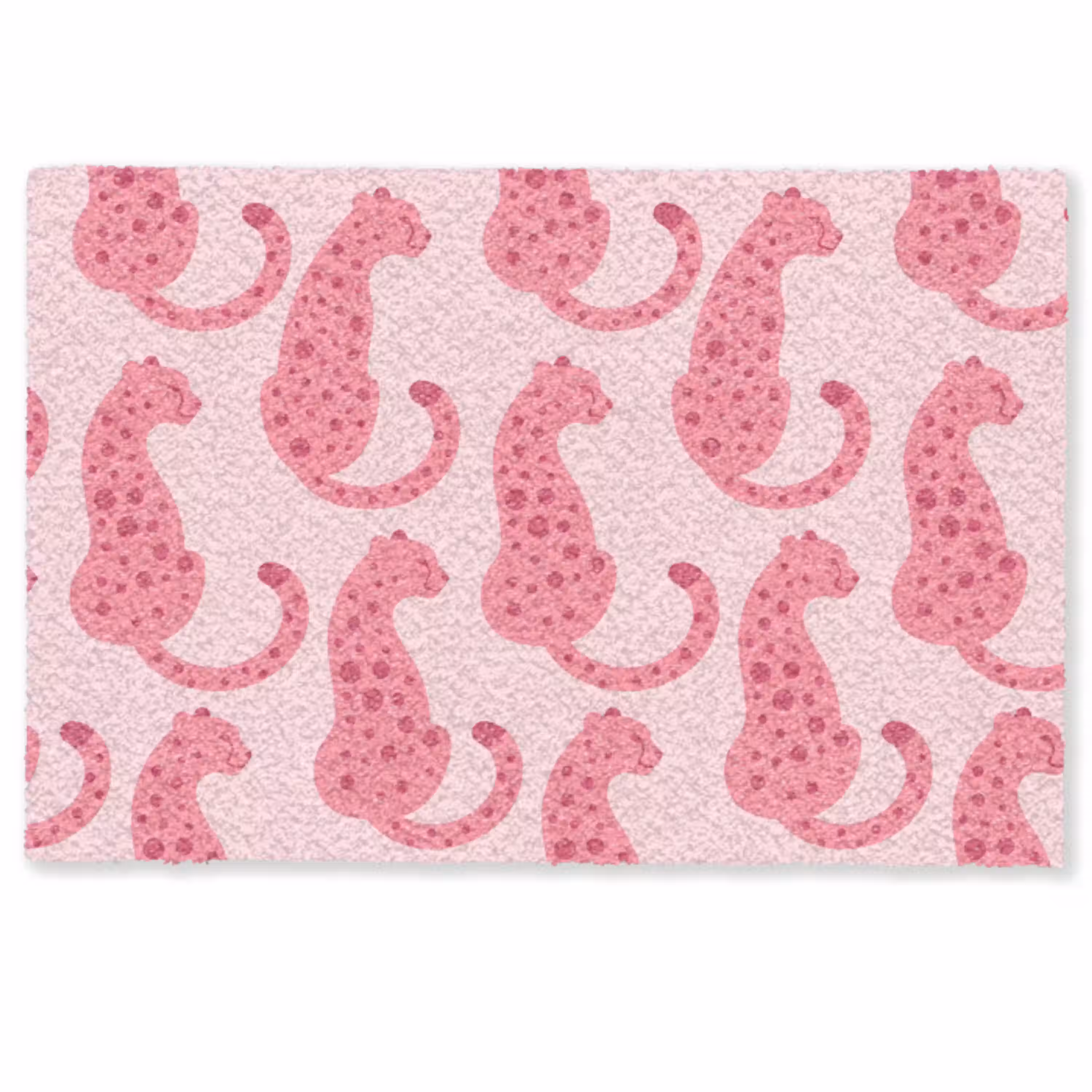 Kat - Gevlekt - Dieren - Patroon - Roze Deurmat klein -zkaufland3d