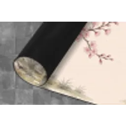 Aziatisch - Kraanvogel - Beige Keukenloper - keukenmat middel -closeup