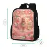 Bloemenfee in roze sprookjeswereld Rugzak - Zwart middel -productfoto_formaten