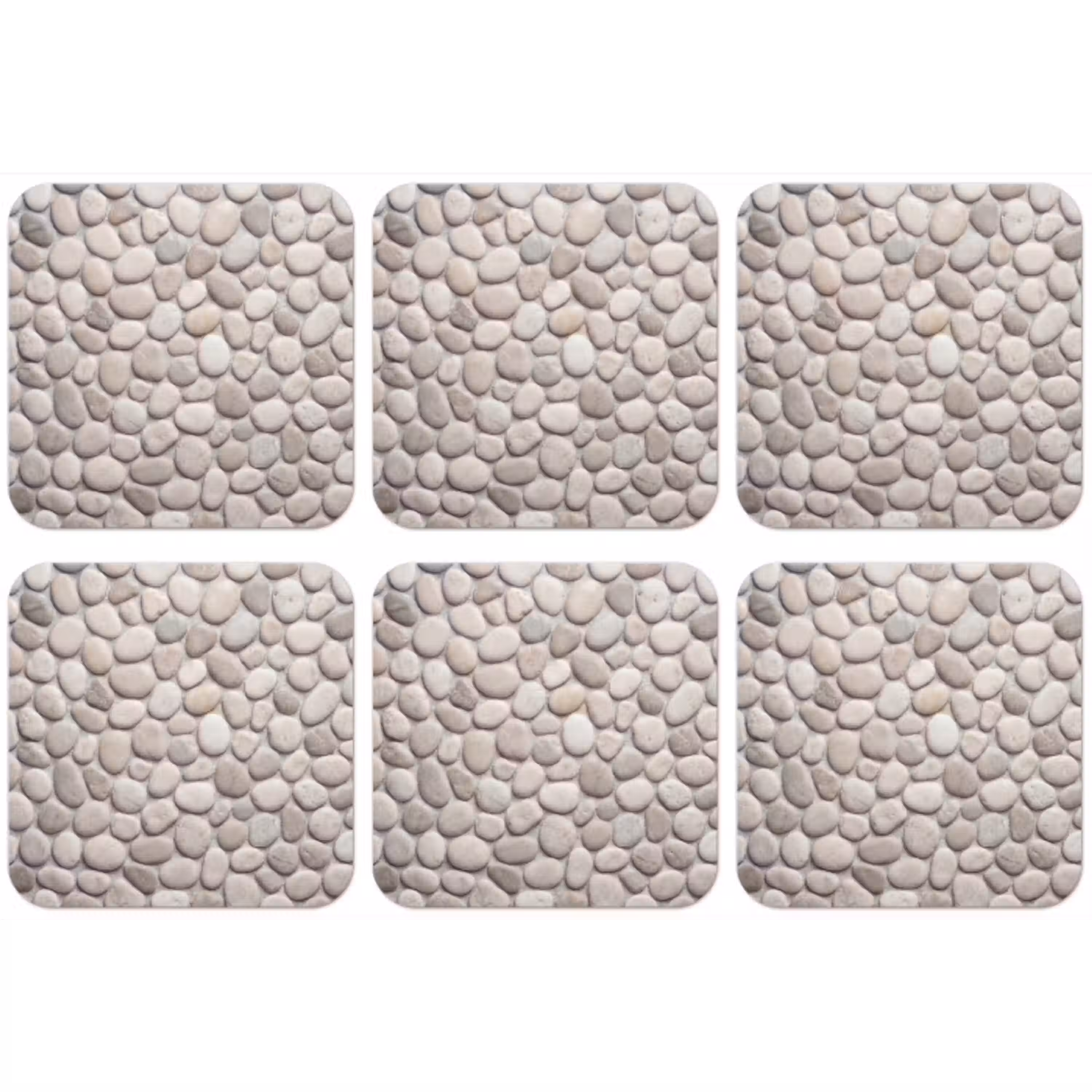 Steen - Kiezel - Natuur - Minimalistisch - Beige onderzetter kurk middel -zkaufland3dotto