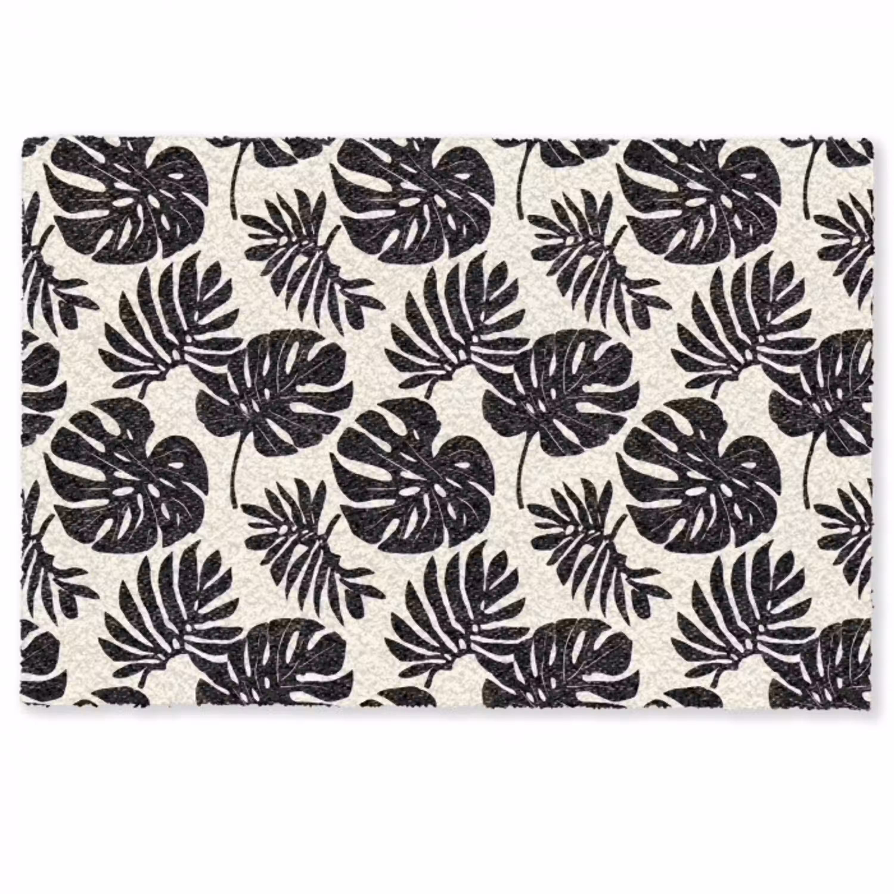 Modern - Monstera - Zwart Deurmat klein 898 -zkaufland3d