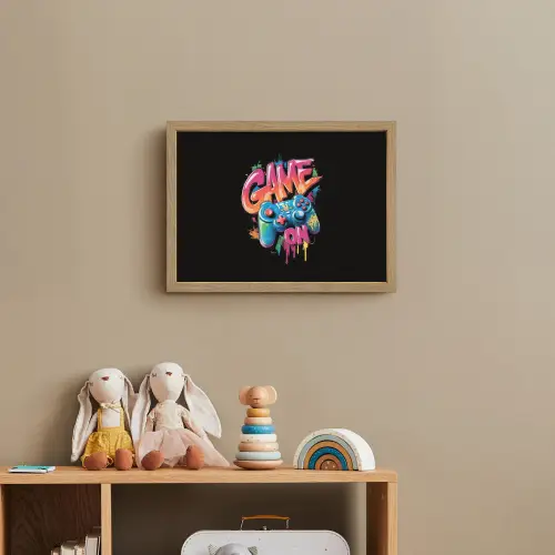 Illustratie - Graffiti - Kleurrijk - Controller Light Box met batterij (Wandlamp kind) middel -sfeer2_kind