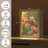 Bloemenveld - Zonnestralen - Oranje Light Box met kabel (Tafellamp) klein -USP_NL