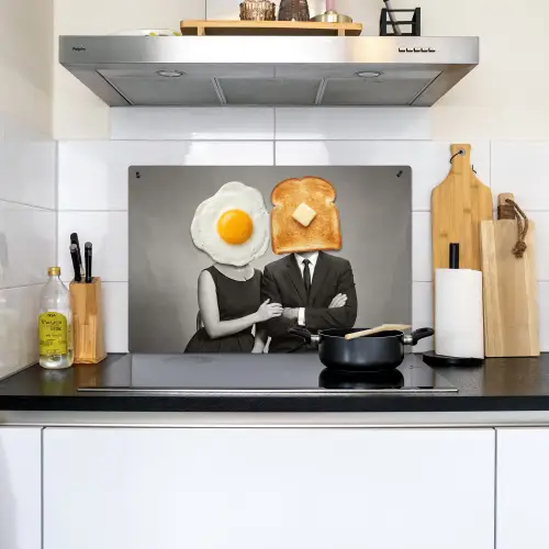 Ontbijt - Koppel - Ei - Brood Inductie beschemer met haakjes klein -sfeer2