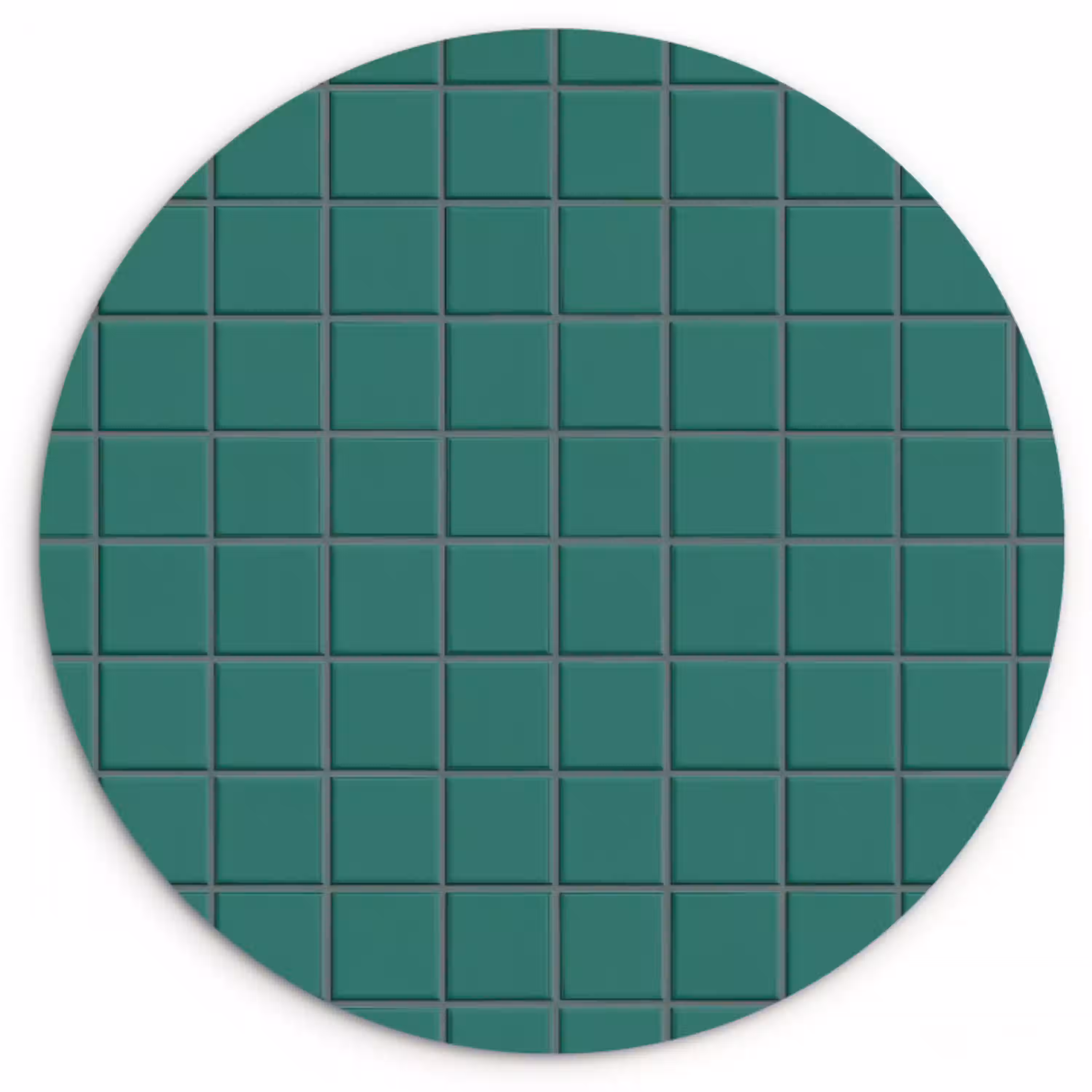 Patroon - Patroon - Smaragd Wandcirkel kunststof plaat 5mm dik klein 188 -3d