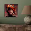 Vrouw - Donuts - Kleurrijk aluminium wit klein -sfeer2