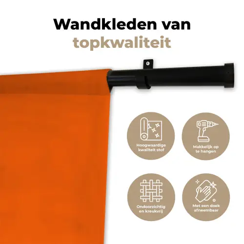 See te good - Paars - Oranje Wandkleed katoen klein -sfeer2