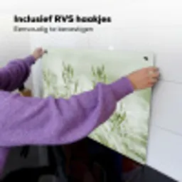 Grassen - Minimalistisch - Groen Inductie beschemer met haakjes klein -ky-ophangen-nl