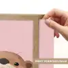 Otters - Glimlach - Bruin Light Box met batterij (Wandlamp kind) middel -USP_websiteprintNL