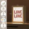 Love - Rood - Tekst Light Box met kabel (Tafellamp) klein -USP_NL