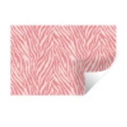 Zebra - Print - Roze Muursticker klein 286 -3d