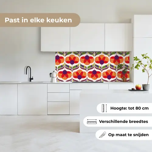 Retro - Flower Power - Vintage - Kleuren keuken achterwand 2 middel 871 -sfeer4_NL