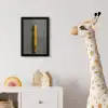 Potlood - Schilderij - Geel fotolijst zwart zonder passe partout klein -usfeer4_kinderkamer