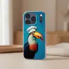 Toekan - Papegaai - Vogel - Koksmuts Telefoonhoesje iPhone 17 Pro klein -sfeer2