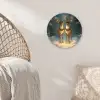Dennensprookje - Rendier - Nacht Wandcirkel kunststof plaat 5mm dik klein -sfeer5