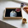 Kokosnoot - Eten - Delfts blauw - Drinken Dienblad Rechthoek middel -sfeer2
