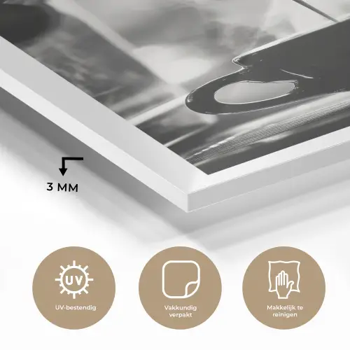 Coffee - Espresso - Koffiemachine - Kop plexiglas 5mm klein -sfeer2