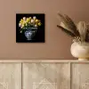 Quotes - Bloem - Tulp - Geel aluminium wit klein -sfeer4