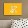 Geel - Blauw - Here comes the sun canvas 2cm klein -sfeer3
