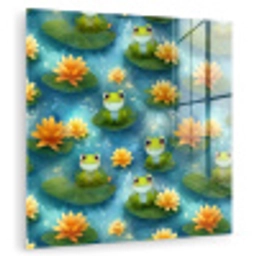 Kikker - Lelies - Groen plexiglas 5mm klein 11 -zzzproduct_nieuw