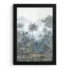 Jungle - Modern - Blauw - Groen fotolijst zwart zonder passe partout klein -3d
