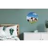 Koeien - Platteland - Weiland - Natuur - Dieren Wandcirkel aluminium klein -slaapkamer